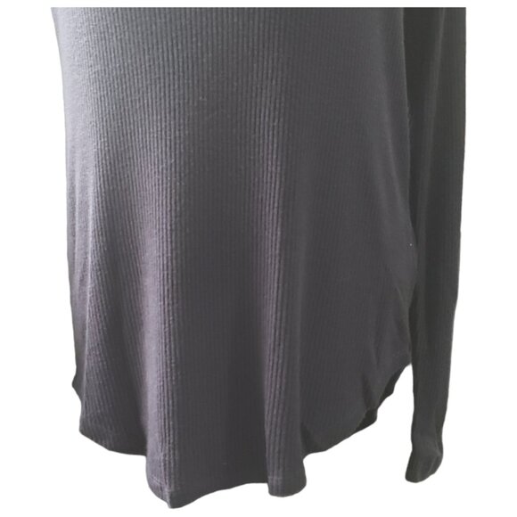 CT1758 Charlie B Navy Cowl Neck Ribbed Top P/S - Picture 3 of 5